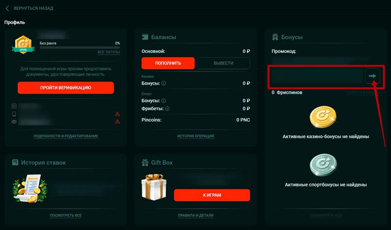 Использование купона
